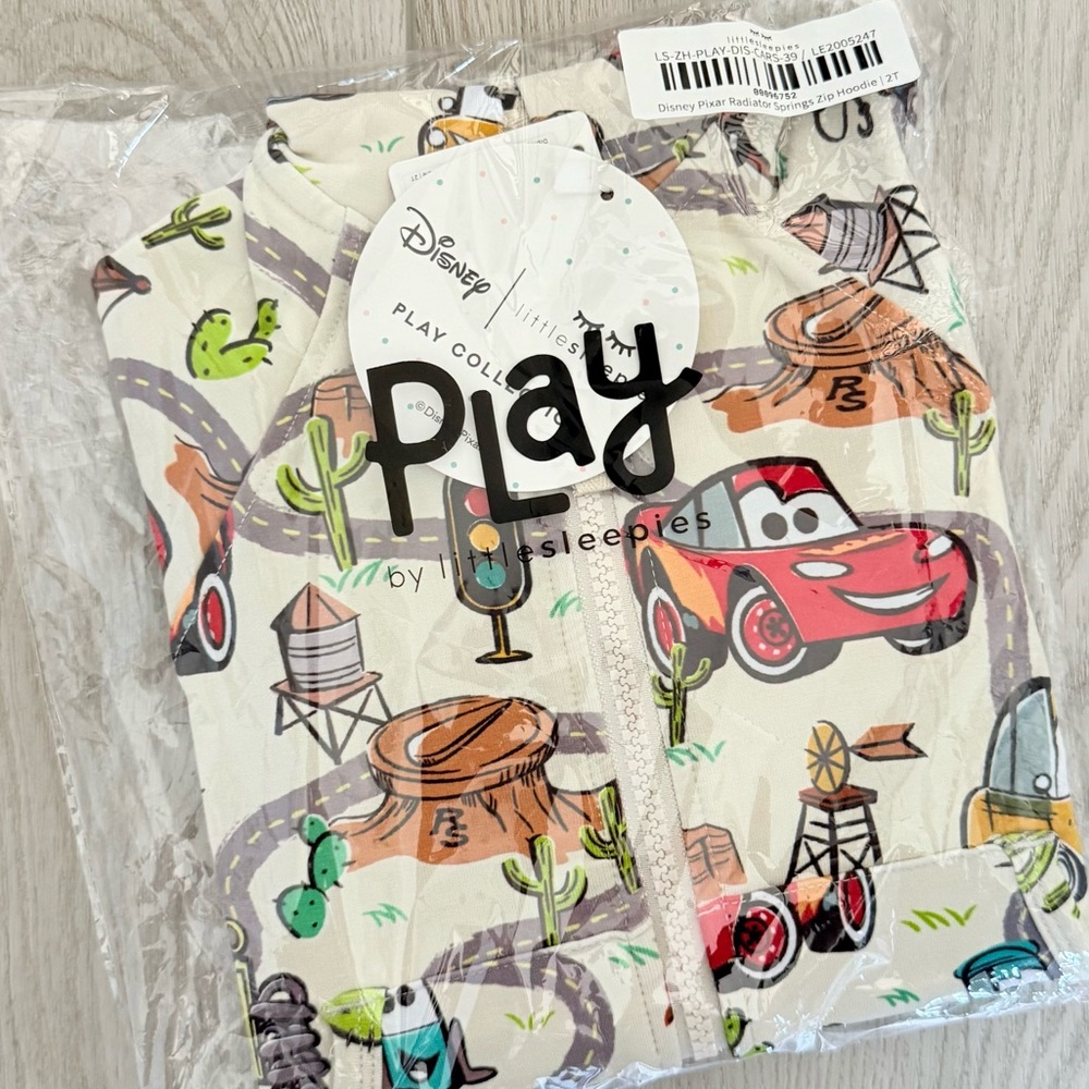 Little Sleepies Disney Pixar Cars Toddler Zip Hoodie